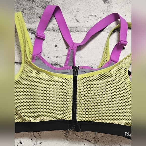 Victoria's Secret Yellow and Purple Sports Bra - Picture 2 of 14